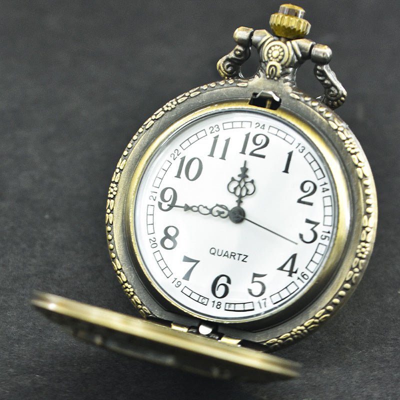 One Piece Straw Hat Pirates Vintage Pocket Watch