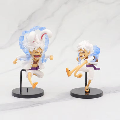 One Piece Gear 5 Nika Luffy 6-Piece Chibi Figure Set