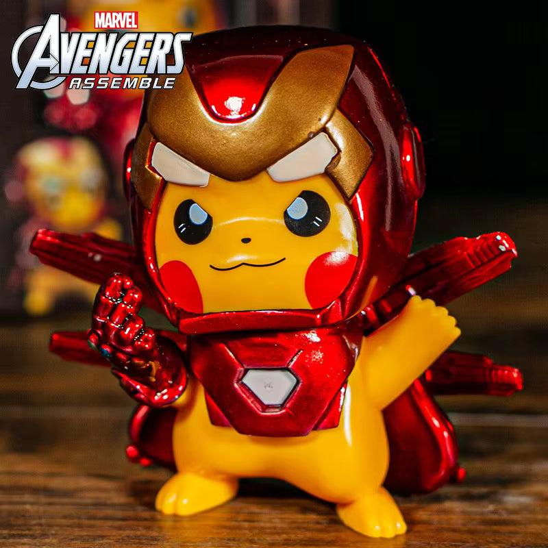 Pokémon Iron Man Pikachu Cosplay Figure