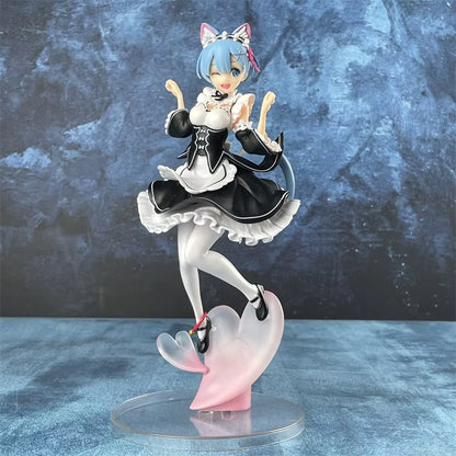 Re:Zero Rem Cat Ear Maid Figure