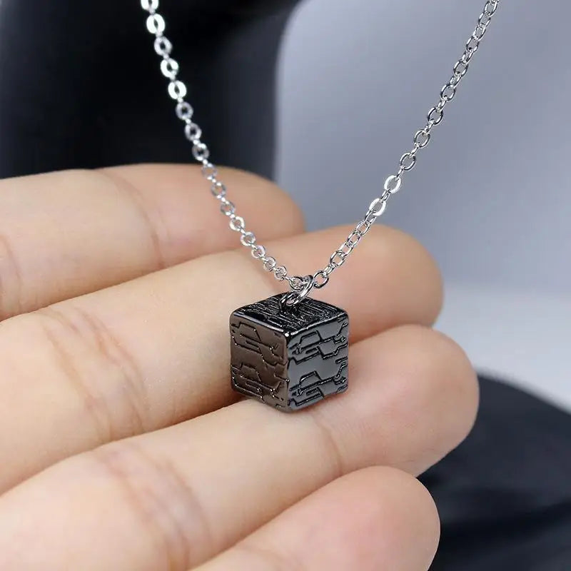 Nier Automata Black Box Cube Pendant Necklace