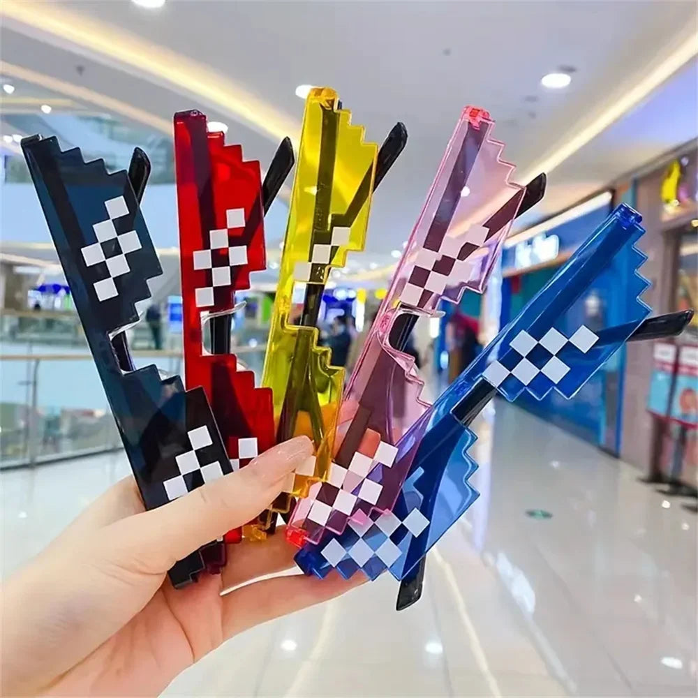 Thug Life Pixelated "Deal With It" Glasses Set