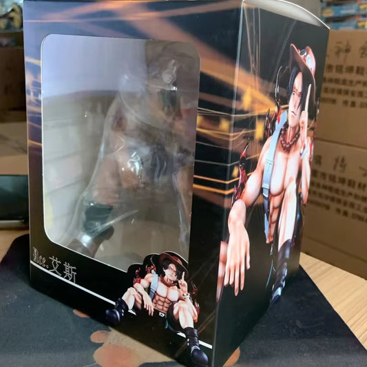 One Piece Portgas D. Ace Seated Flame Figure