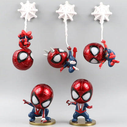 Marvel Spider-Man Chibi Web-Slinging Mini Figure Set