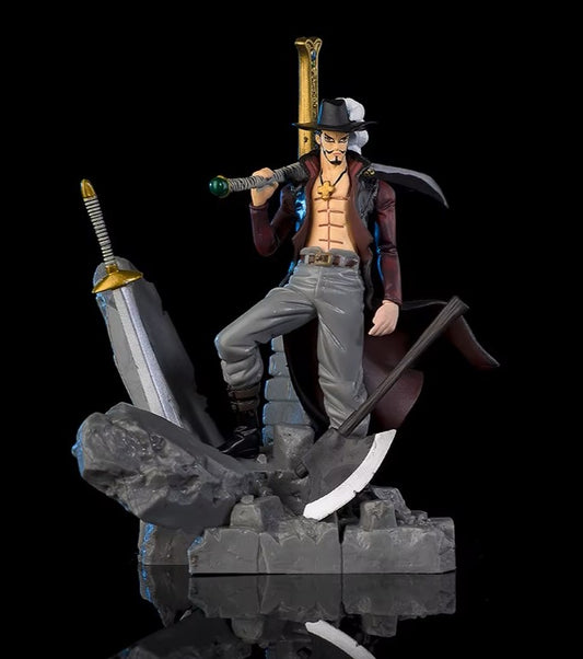 One Piece Dracule Mihawk Rocks Base Figure