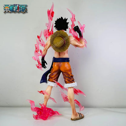 One Piece Monkey D. Luffy Gear 2 Red Steam Figure