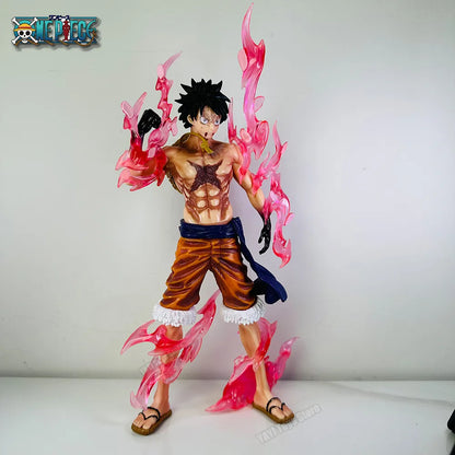 One Piece Monkey D. Luffy Gear 2 Red Steam Figure