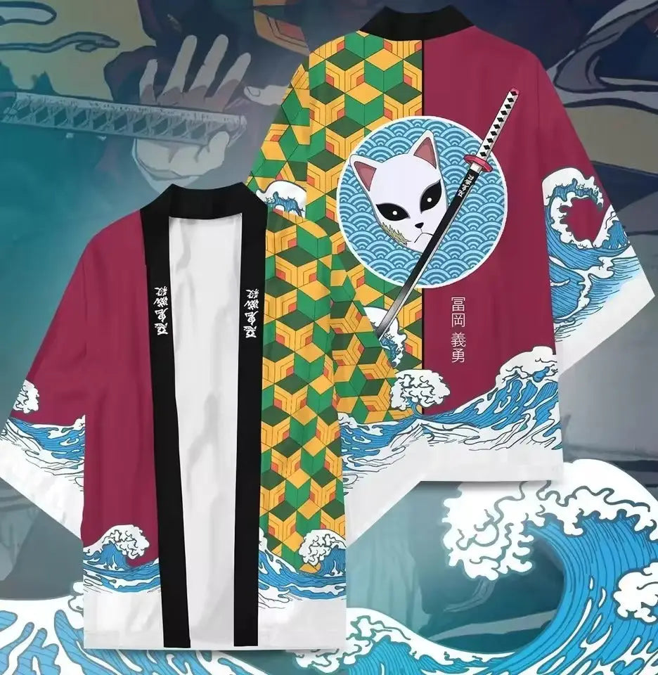 Demon Slayer Giyu Tomioka Inspired Kimono Haori