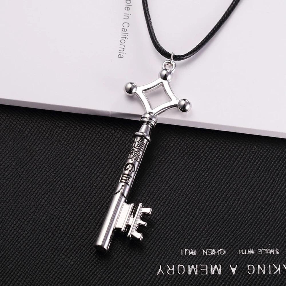 Attack on Titan Eren Basement Key Necklace in silver for anime fans in Pakistan