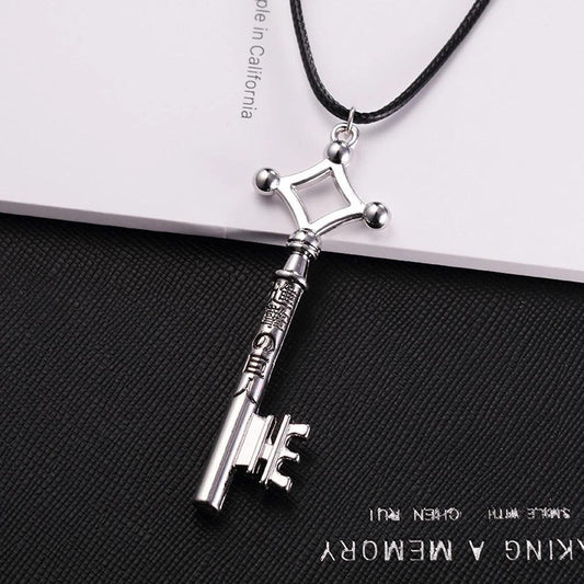 Attack on Titan Eren Basement Key Necklace in silver for anime fans in Pakistan