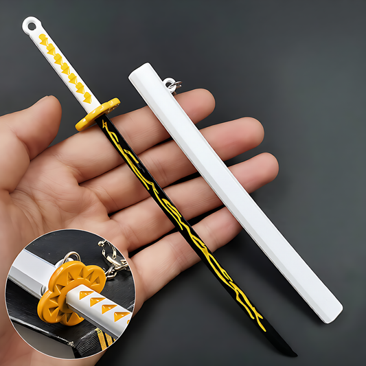 Demon Slayer Zenitsu Agatsuma Nichirin Sword Keychain