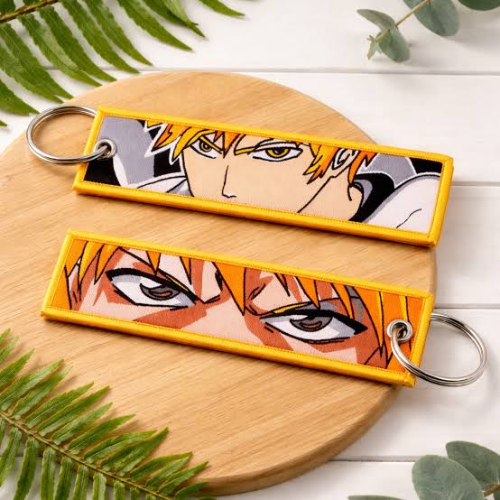 Bleach Ichigo Kurosaki Embroidered Keychain
