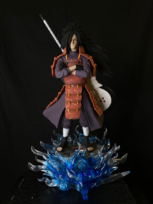 Naruto Madara Uchiha Gunbai Chakra Base Figure