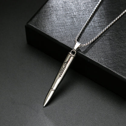 CrossFire Silver Bullet Pendant Necklace
