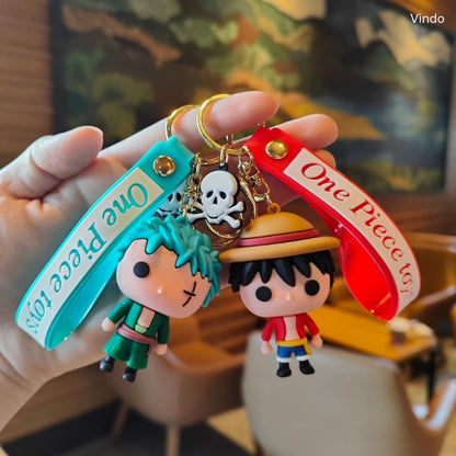 One Piece Monkey D. Luffy Chibi 3D Figure Keychain