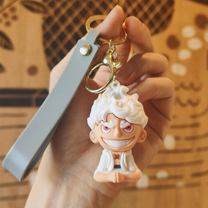 One Piece Luffy Gear 5 Chibi 3D Keychain