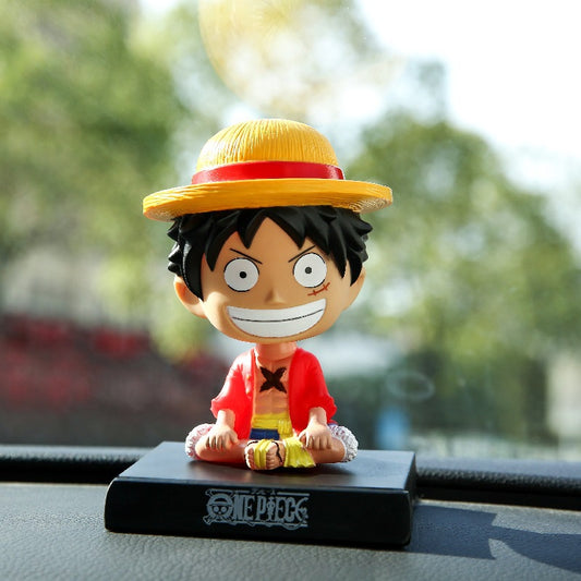 One Piece Monkey D. Luffy Sitting Car Dashboard Figure