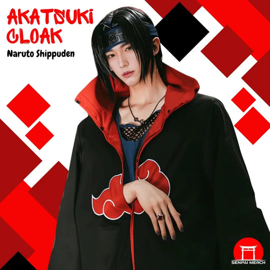 Naruto Akatsuki Member High-Collar Cloak