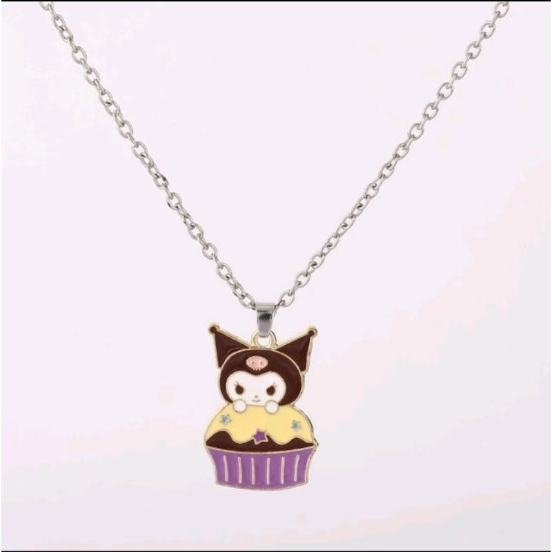 Sanrio Kuromi Cupcake Pendant Necklace