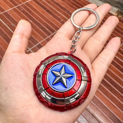 Marvel Captain America Shield Miniature Emblem Keychain