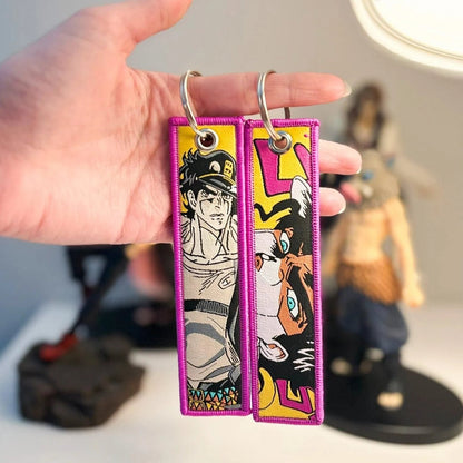 JoJo's Bizarre Adventure Jotaro Kujo Embroidered Keychain