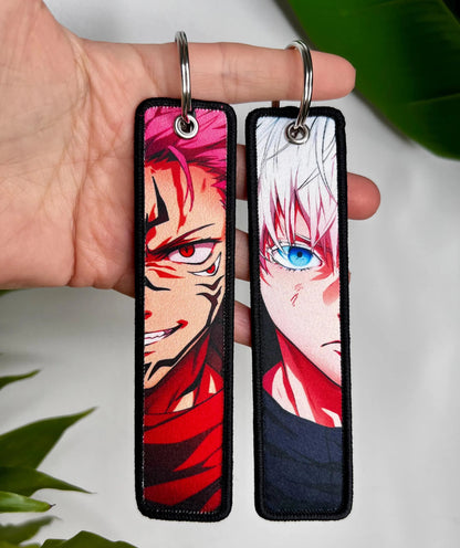 Jujutsu Kaisen Gojo vs Sukuna Embroidered Keychain