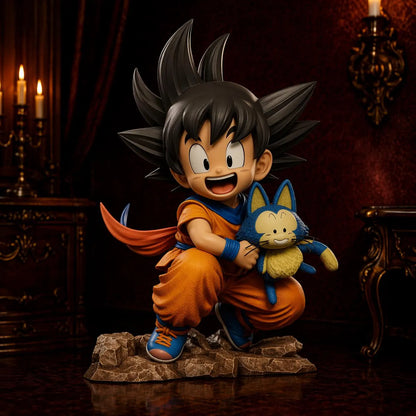 Dragon Ball Kid Goku with Puar Chibi Figure