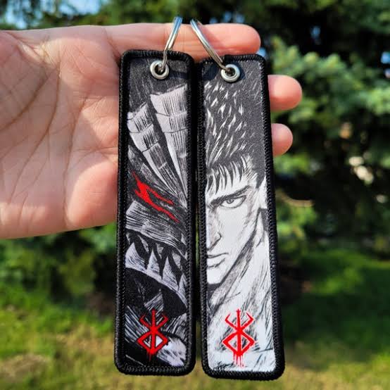Berserk Guts & Berserker Armor Embroidered Keychain