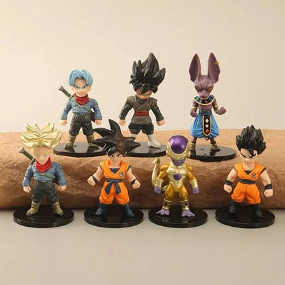 Dragon Ball Super 7Pcs Chibi Mini Figure Set