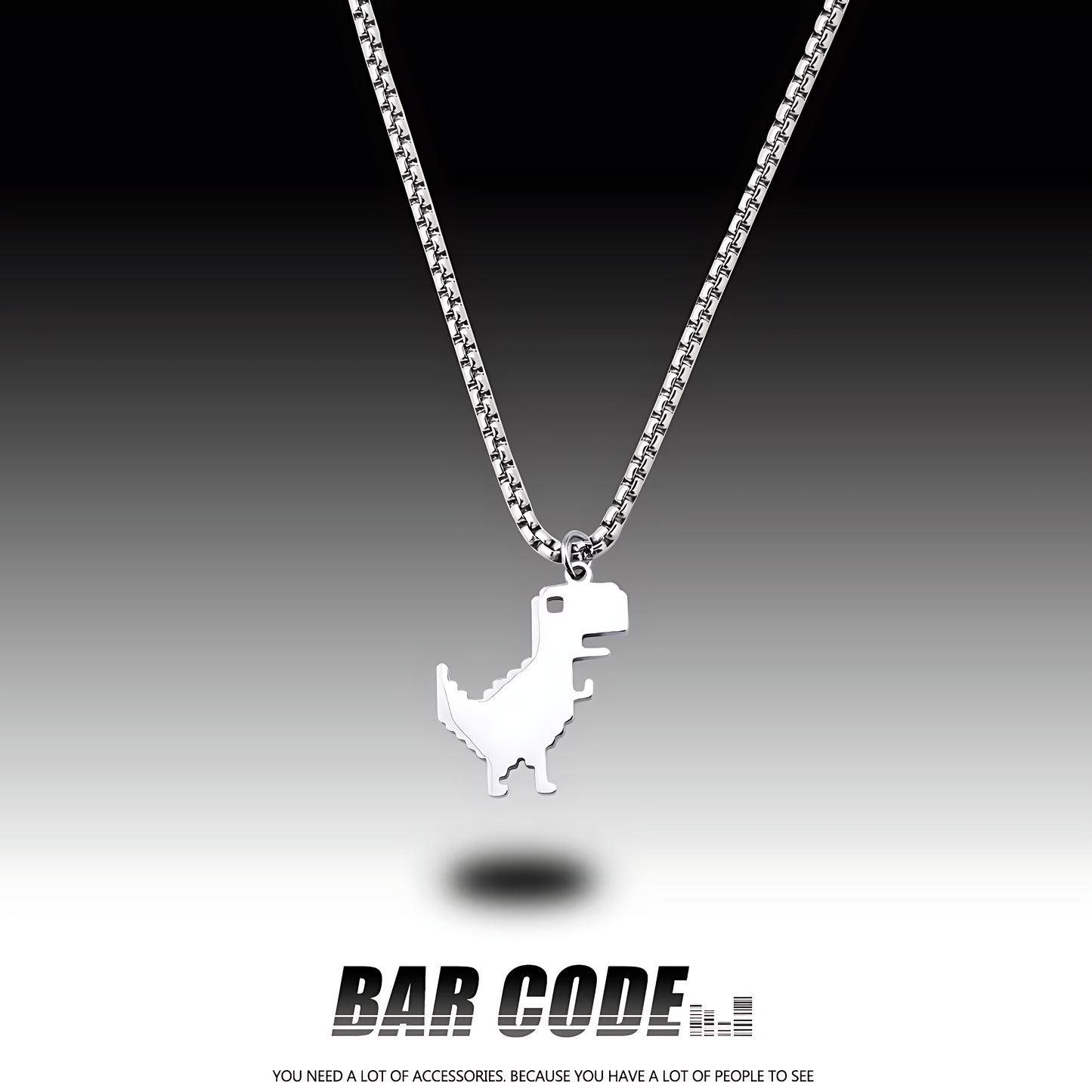 Google Chrome "No Internet" Dino Necklace