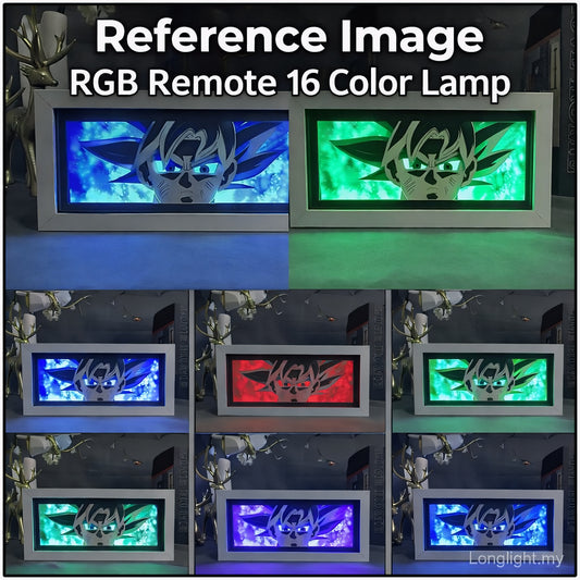 Dragon Ball Z Goku Ultra Instinct LED Shadow Box Lamp