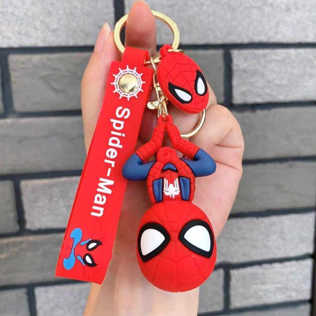 Marvel Spider-Man Chibi 3D Figure Keychain (Red)