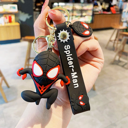 Marvel Spider-Man Chibi 3D Figure Keychain (Black)