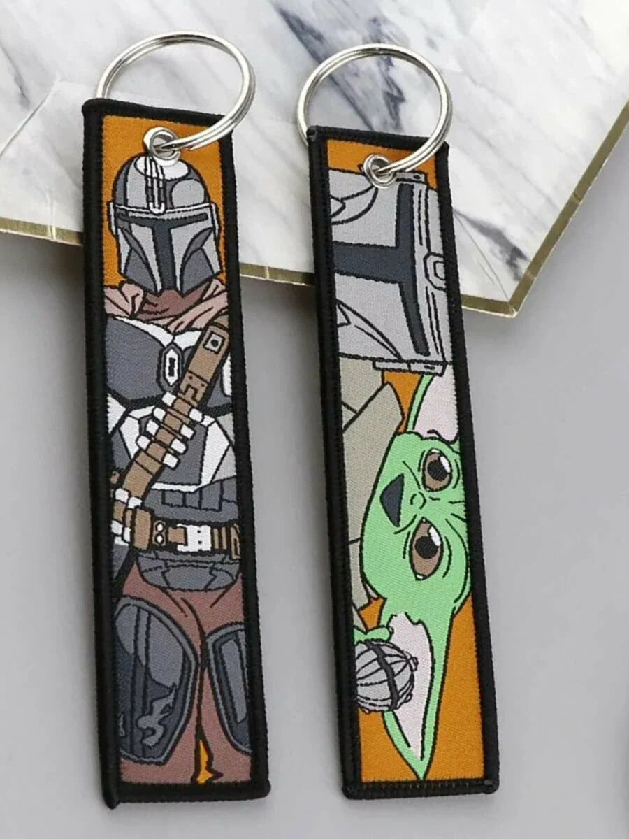 Star Wars The Mandalorian & Grogu Embroidered Keychain
