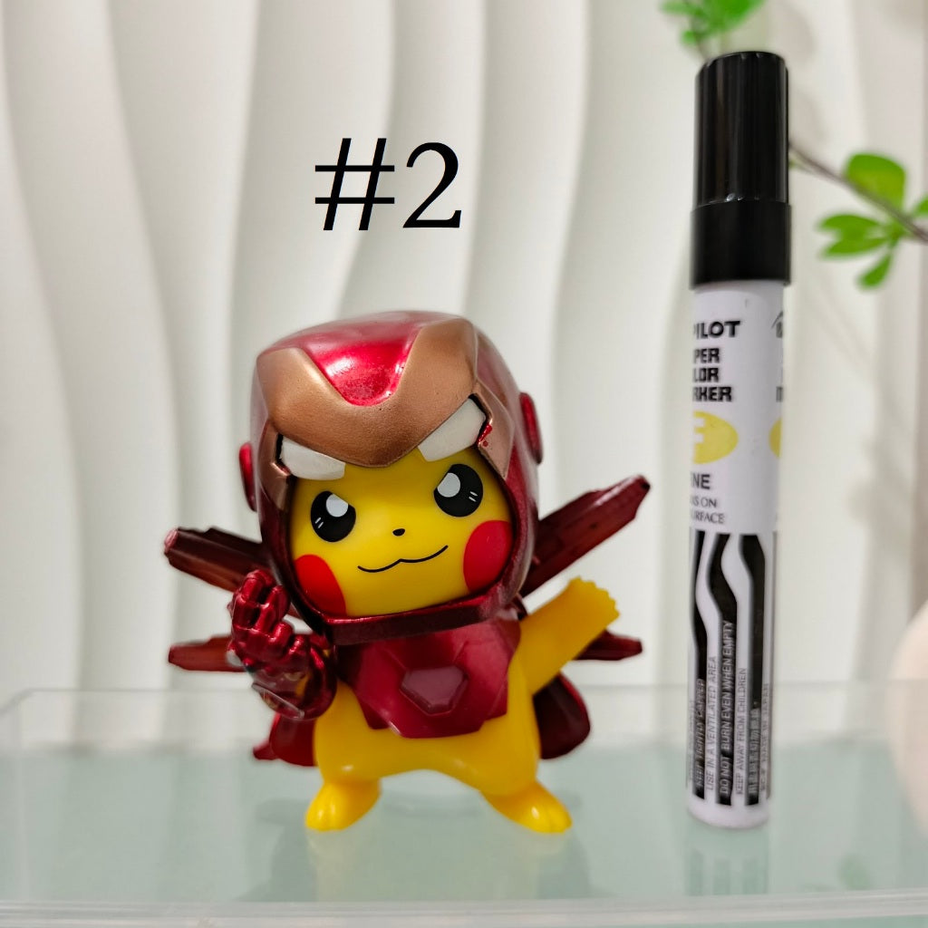 Pokémon Iron Man Pikachu Cosplay Figure