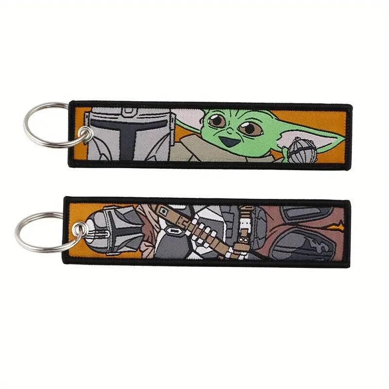 Star Wars The Mandalorian & Grogu Embroidered Keychain