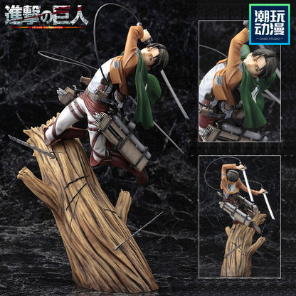 Attack on Titan Levi Ackerman Forest Combat Figure