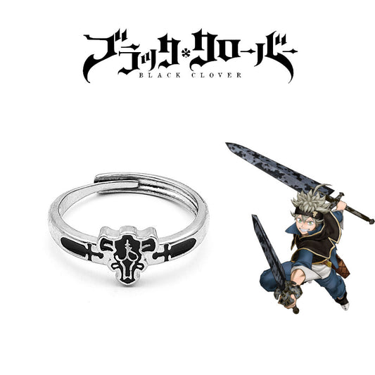 Black Clover Black Bulls Adjustable Ring