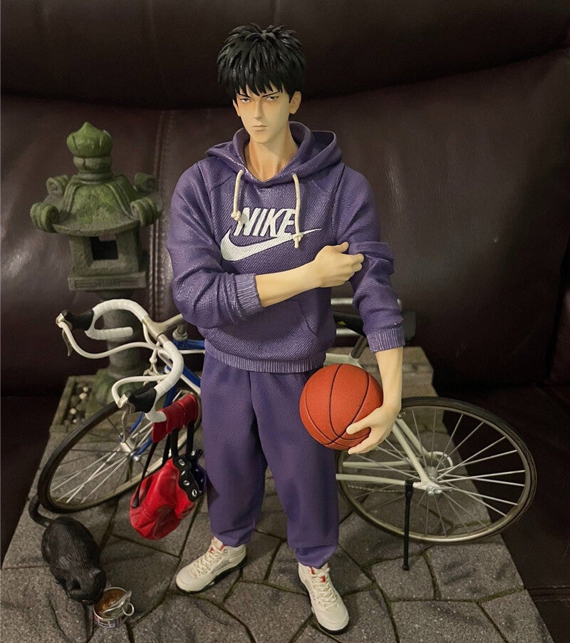 Slam Dunk Kaede Rukawa Purple Hoodie Figure