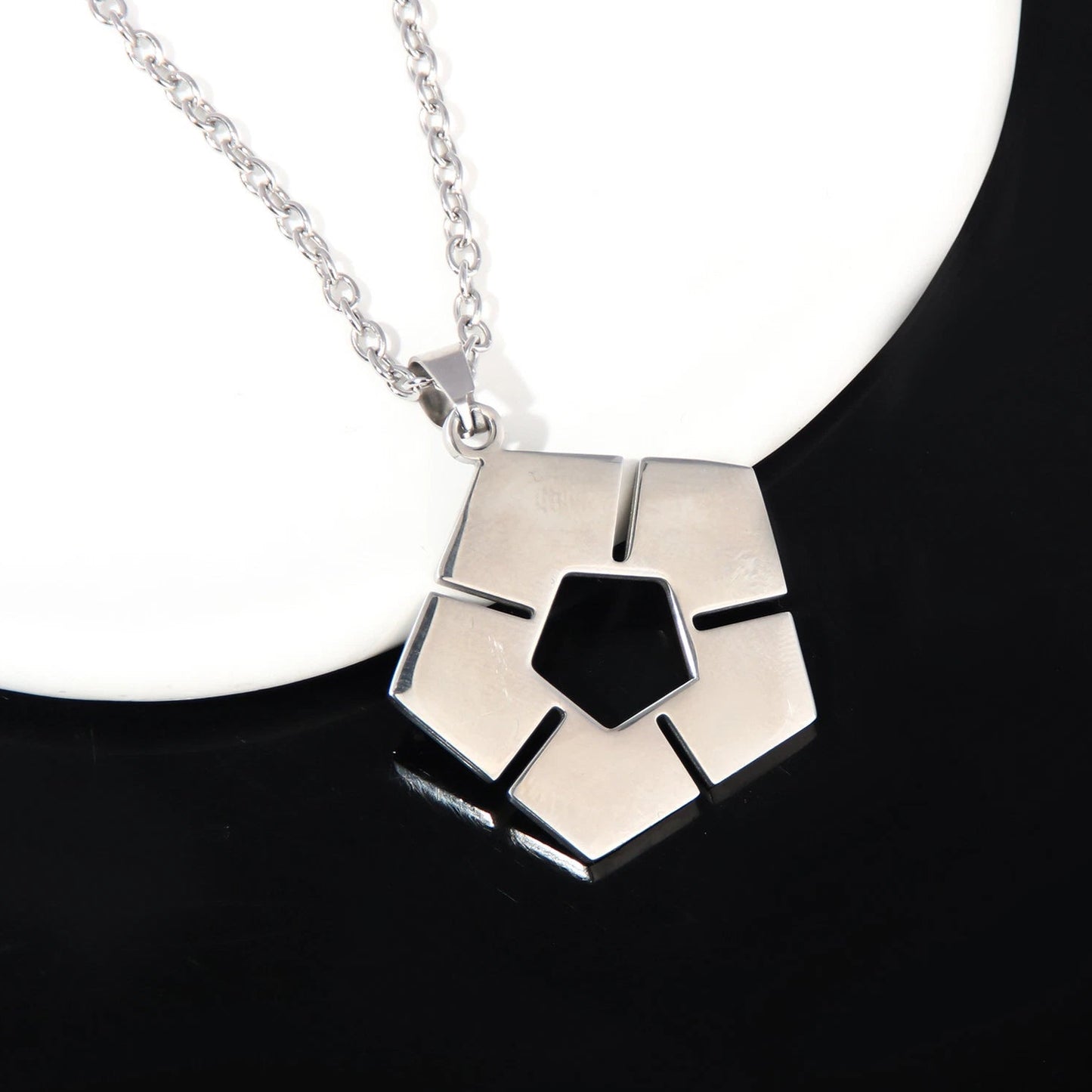 Blue Lock Pentagonal Logo Necklace