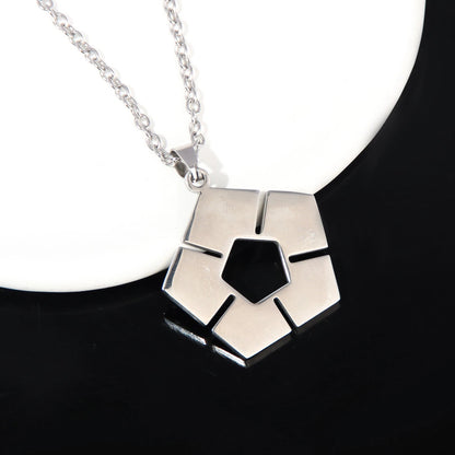 Blue Lock Pentagonal Logo Necklace