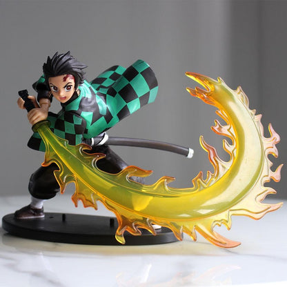 Demon Slayer Tanjiro Kamado Hinokami Kagura Flame Slash Collectible Figure