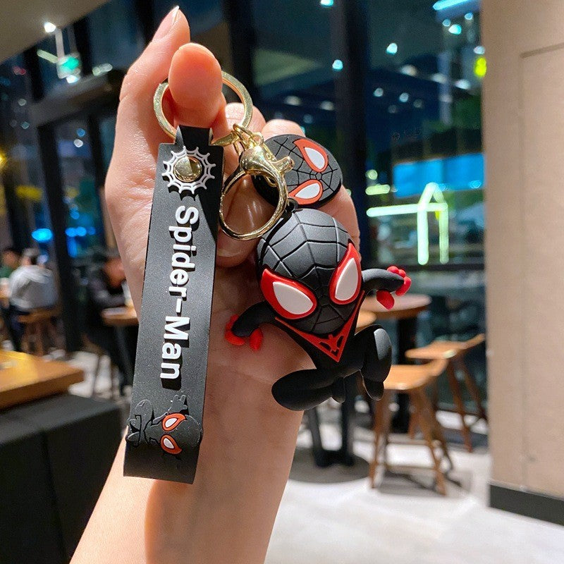 Marvel Spider-Man Chibi 3D Figure Keychain (Black)