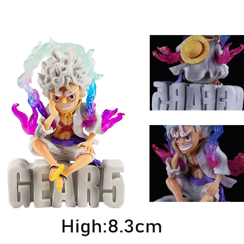 One Piece Monkey D. Luffy Gear 5 Letter Base Figure