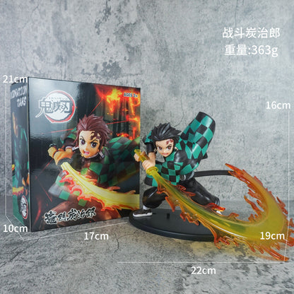 Demon Slayer Tanjiro Kamado Hinokami Kagura Flame Slash Collectible Figure