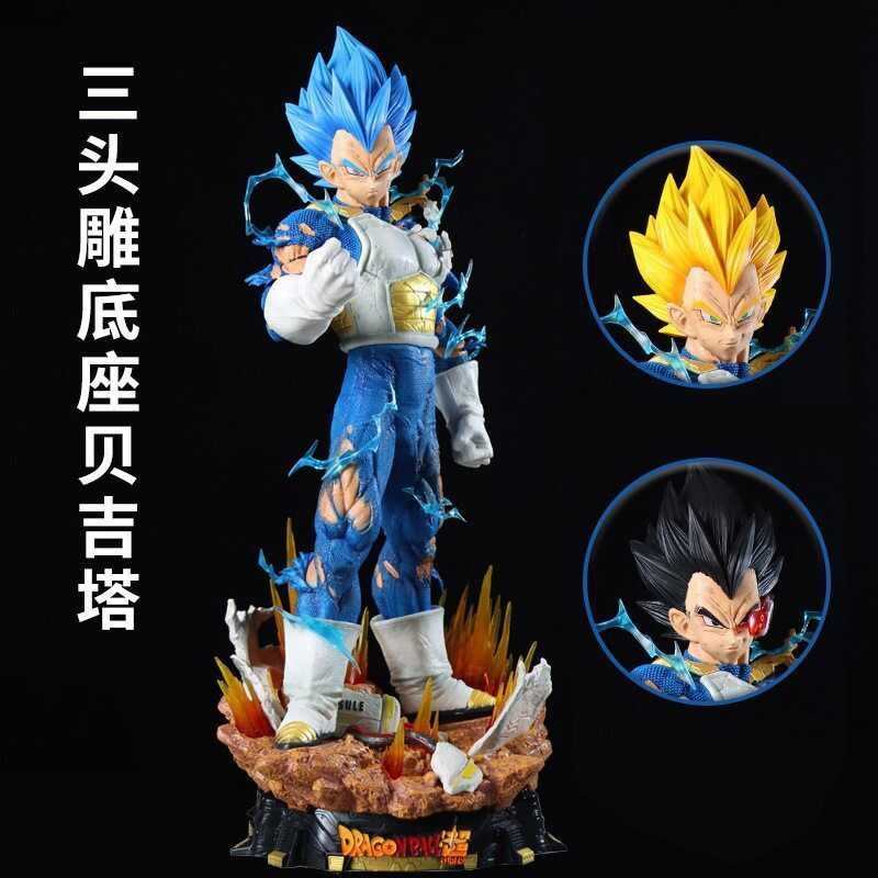 Dragon Ball Super Vegeta Battle Damaged Interchangeable Head Figure