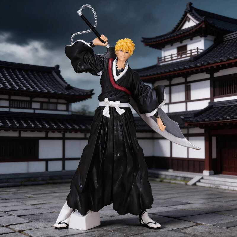 Bleach Ichigo Kurosaki Zangetsu Shikai Figure