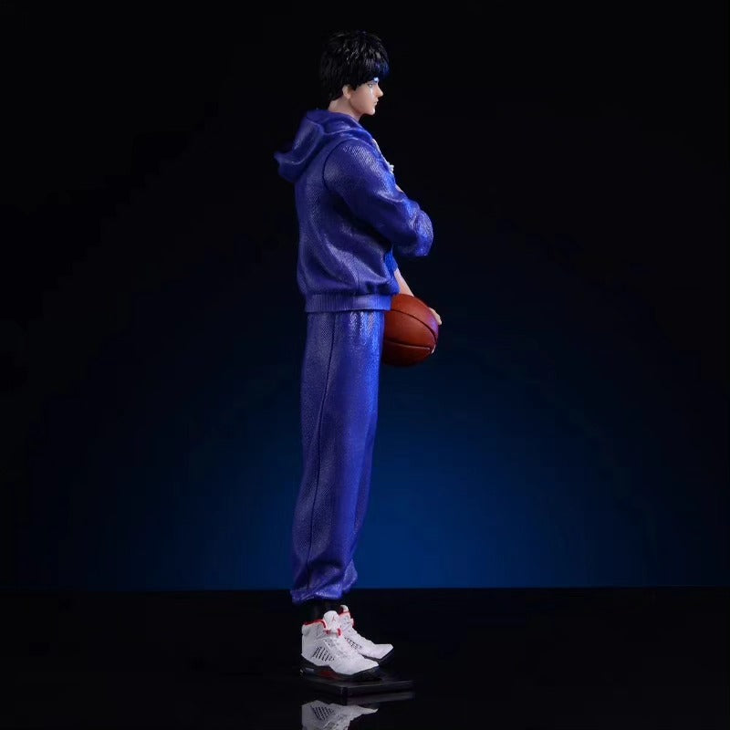Slam Dunk Kaede Rukawa Purple Hoodie Figure