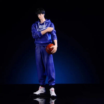 Slam Dunk Kaede Rukawa Purple Hoodie Figure