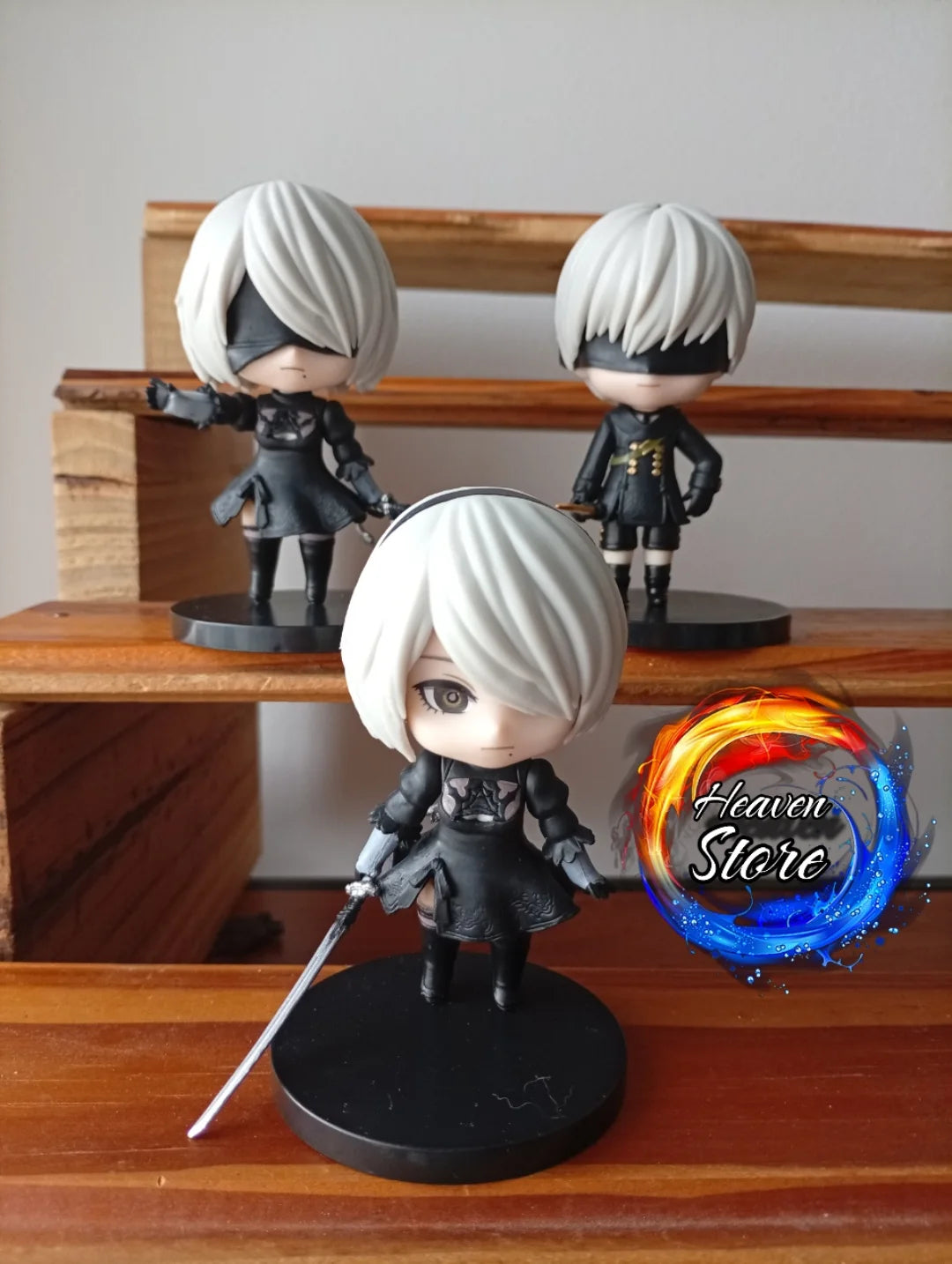 NieR:Automata 2B 9S & A2 Chibi Figure Set